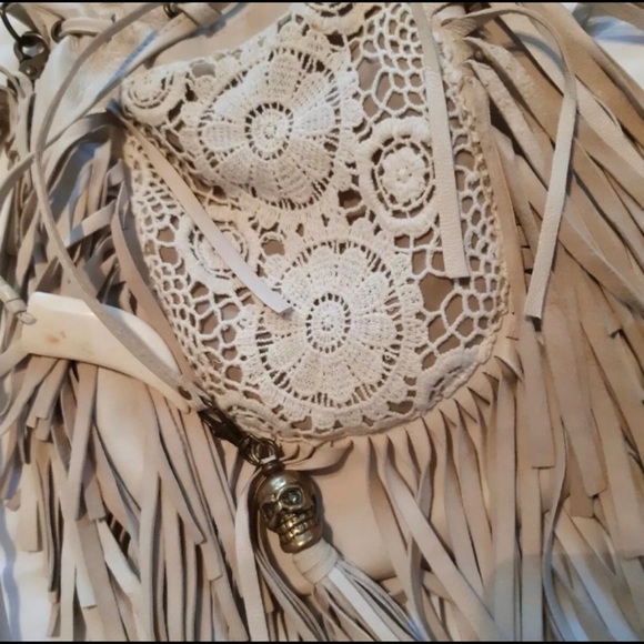 Spell & Gypsy Collective Skull Voodoo Crochet Bag - Picture 4 of 7